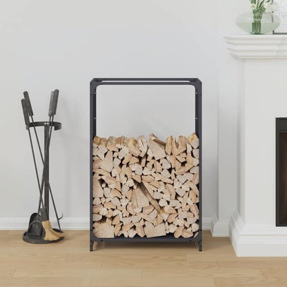vidaXL Firewood Rack Anthracite 60x28x90 cm Cold-rolled steel