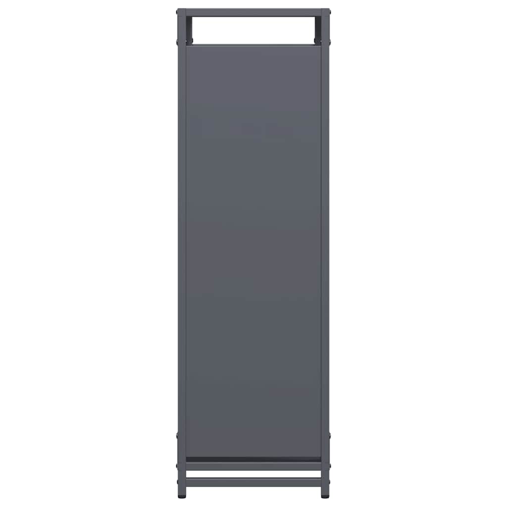 vidaXL Firewood Rack Anthracite 60x28x90 cm Cold-rolled steel