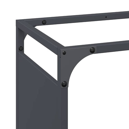 vidaXL Firewood Rack Anthracite 60x28x90 cm Cold-rolled steel