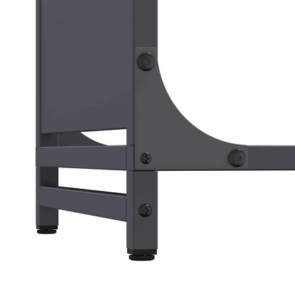 vidaXL Firewood Rack Anthracite 60x28x90 cm Cold-rolled steel
