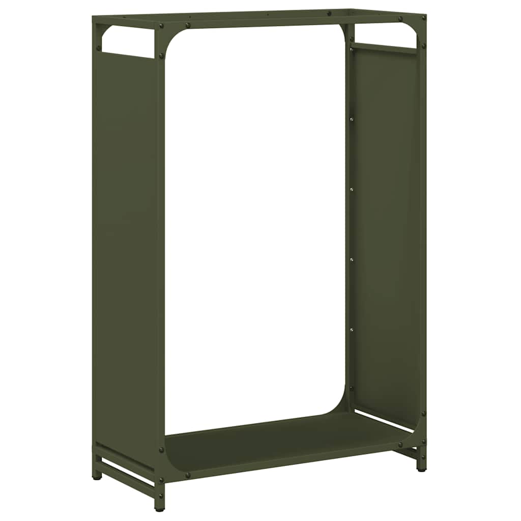 vidaXL Firewood Rack Olive Green 60x28x90 cm Cold-rolled steel