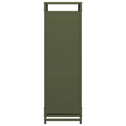 vidaXL Firewood Rack Olive Green 60x28x90 cm Cold-rolled steel