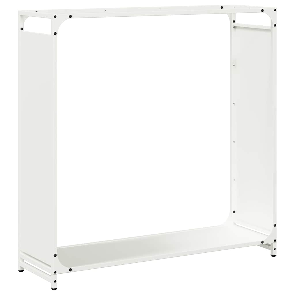 vidaXL Firewood Rack White 90x28x90 cm Cold-rolled steel