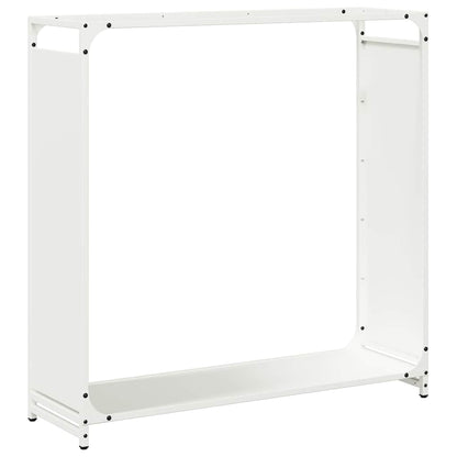 vidaXL Firewood Rack White 90x28x90 cm Cold-rolled steel