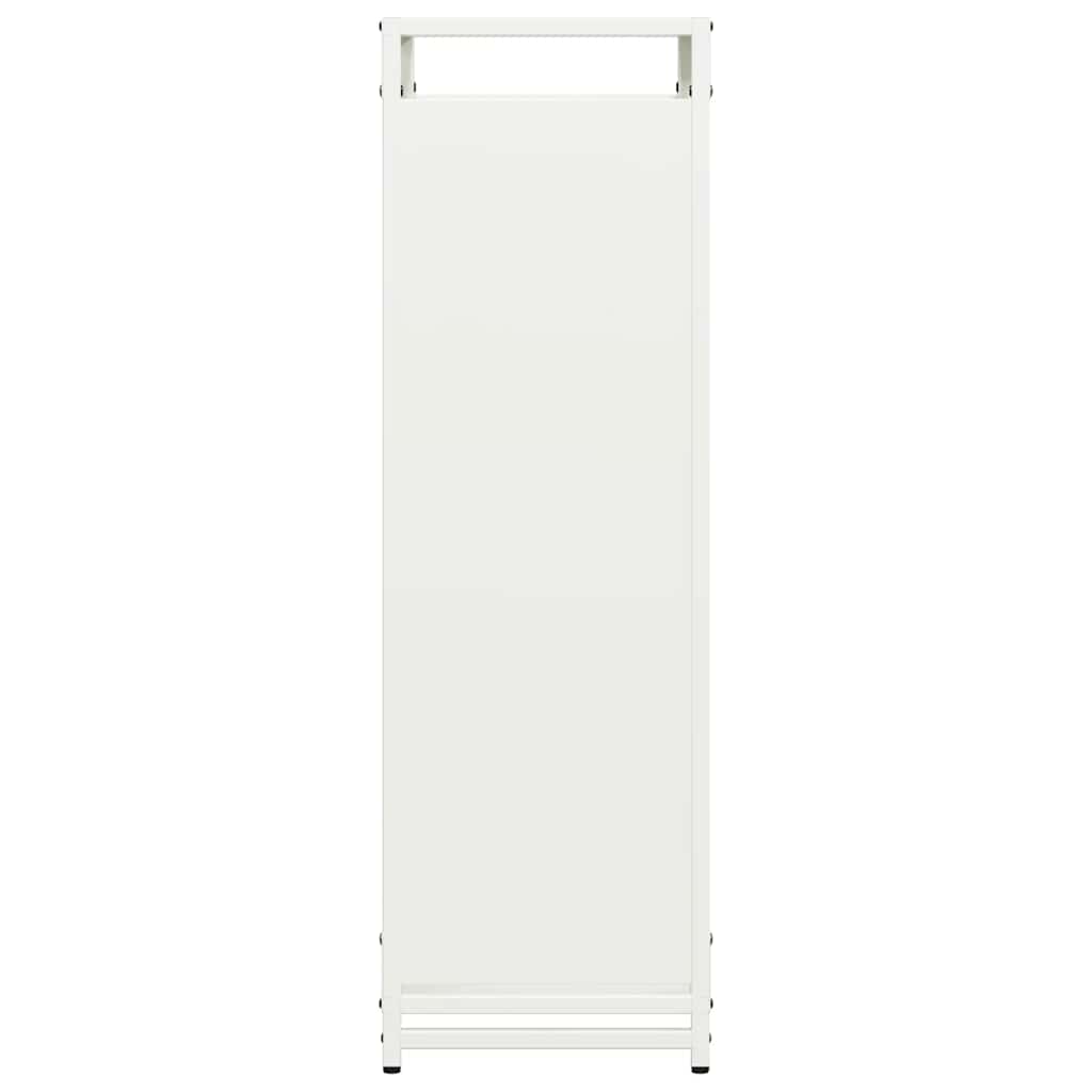 vidaXL Firewood Rack White 90x28x90 cm Cold-rolled steel