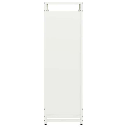 vidaXL Firewood Rack White 90x28x90 cm Cold-rolled steel