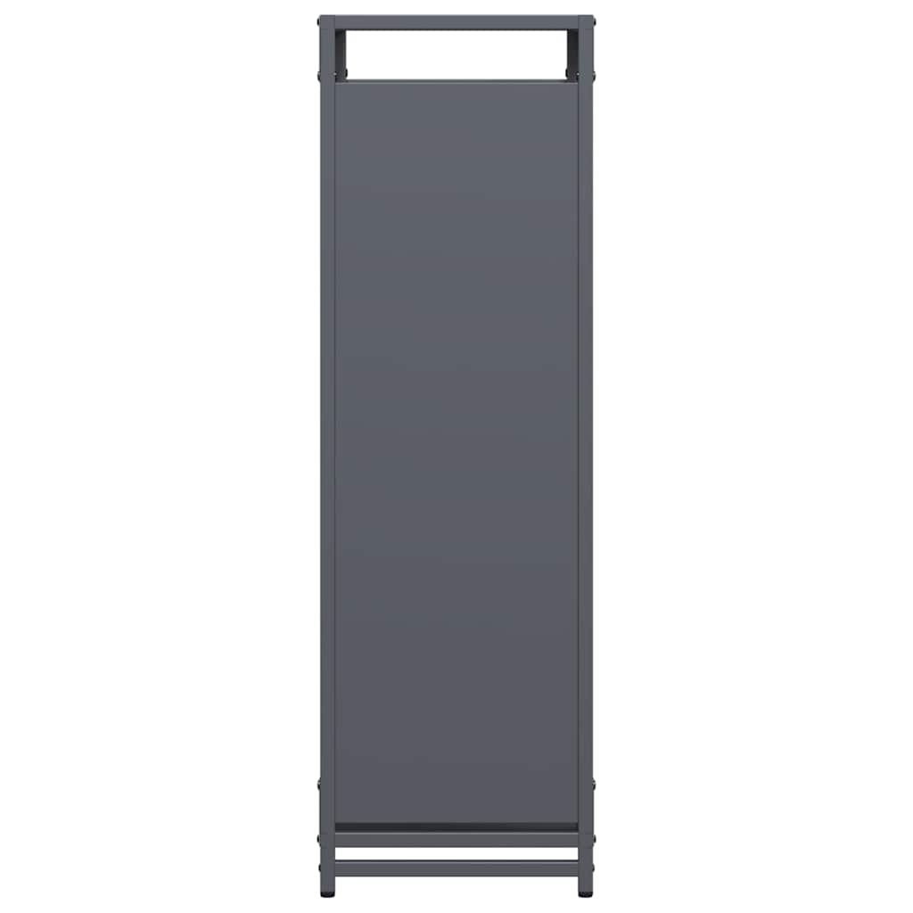 vidaXL Firewood Rack Anthracite 90x28x90 cm Cold-rolled steel
