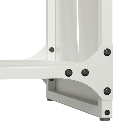 vidaXL Firewood Rack White 40x30x80 cm Cold-rolled steel