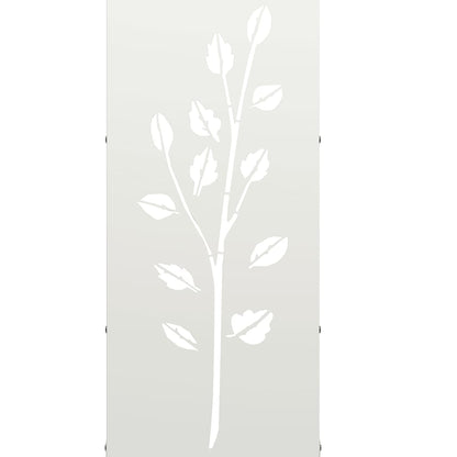 vidaXL Firewood Rack White 40x30x80 cm Cold-rolled steel