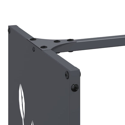 vidaXL Firewood Rack Anthracite 40x30x80 cm Cold-rolled steel