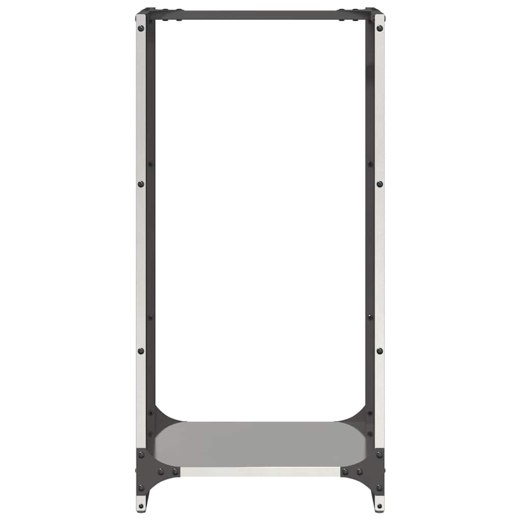 vidaXL Firewood Rack 40x30x80 cm Stainless Steel
