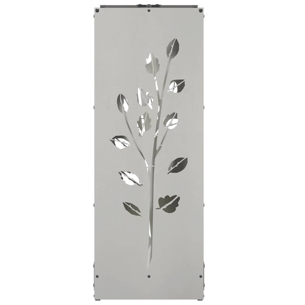 vidaXL Firewood Rack 40x30x80 cm Stainless Steel