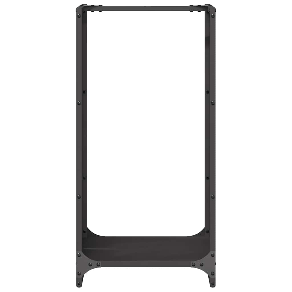 vidaXL Firewood Rack Black 40x30x80 cm Cold-rolled steel
