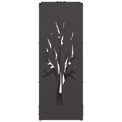 vidaXL Firewood Rack Black 40x30x80 cm Cold-rolled steel