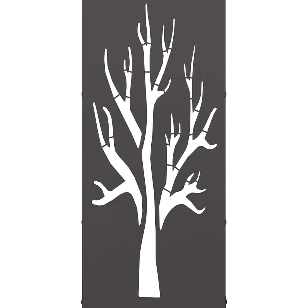 vidaXL Firewood Rack Black 40x30x80 cm Cold-rolled steel