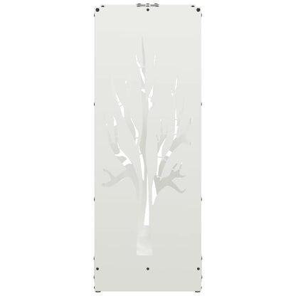 vidaXL Firewood Rack White 40x30x80 cm Cold-rolled steel