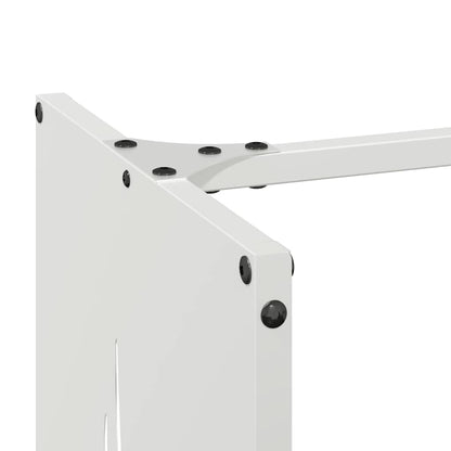vidaXL Firewood Rack White 40x30x80 cm Cold-rolled steel