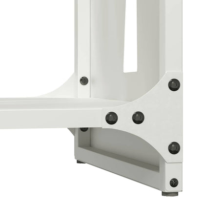 vidaXL Firewood Rack White 40x30x80 cm Cold-rolled steel