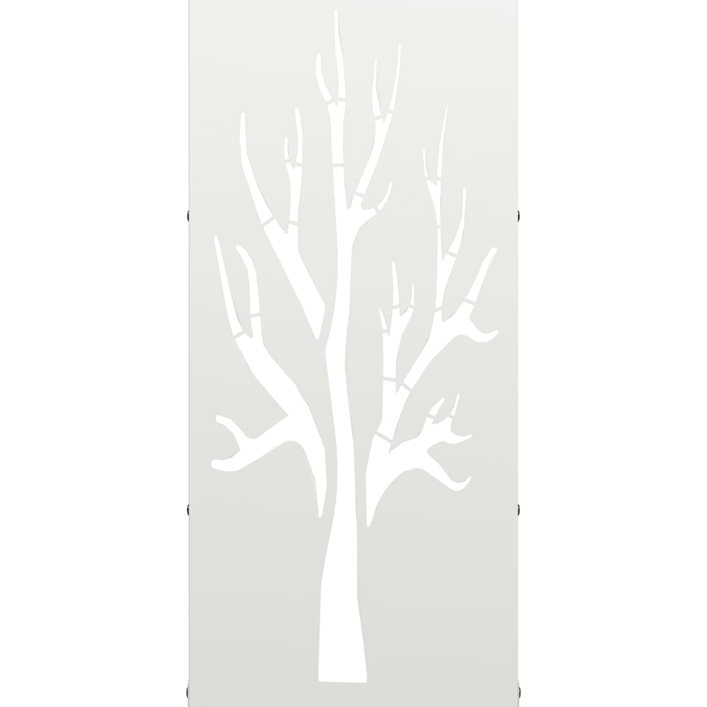 vidaXL Firewood Rack White 40x30x80 cm Cold-rolled steel
