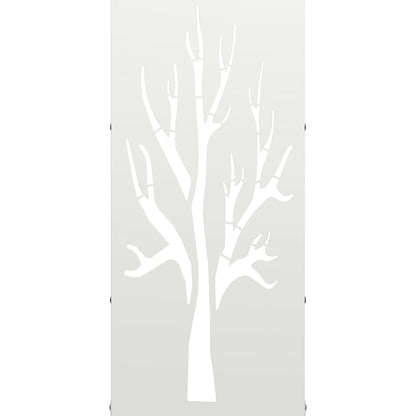 vidaXL Firewood Rack White 40x30x80 cm Cold-rolled steel