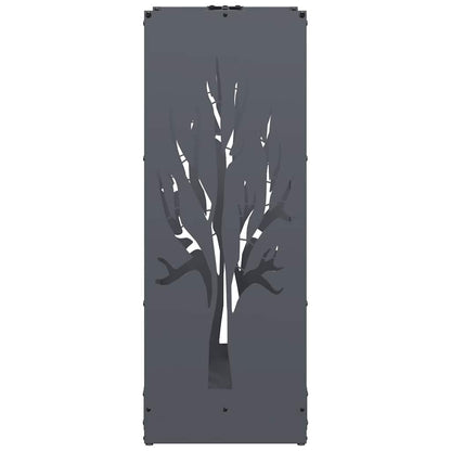 vidaXL Firewood Rack Anthracite 40x30x80 cm Cold-rolled steel