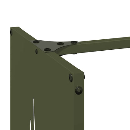 vidaXL Firewood Rack Olive Green 40x30x80 cm Cold-rolled steel