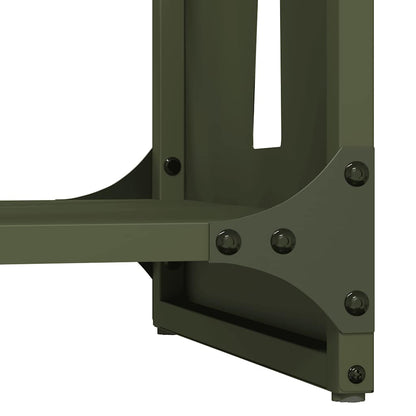 vidaXL Firewood Rack Olive Green 40x30x80 cm Cold-rolled steel