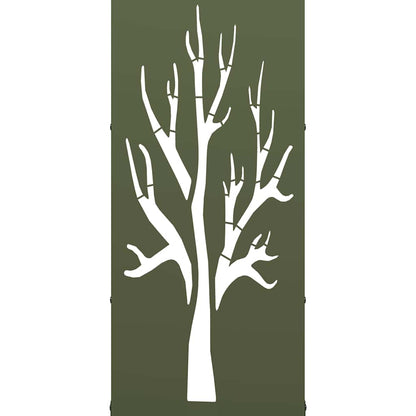 vidaXL Firewood Rack Olive Green 40x30x80 cm Cold-rolled steel