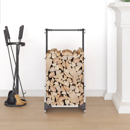 vidaXL Firewood Rack 40x30x80 cm Stainless Steel