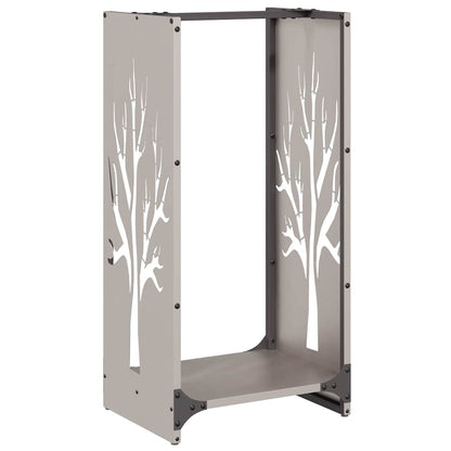 vidaXL Firewood Rack 40x30x80 cm Weathering Steel