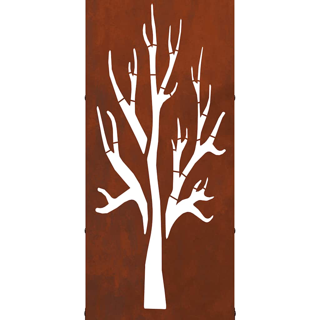 vidaXL Firewood Rack 40x30x80 cm Weathering Steel