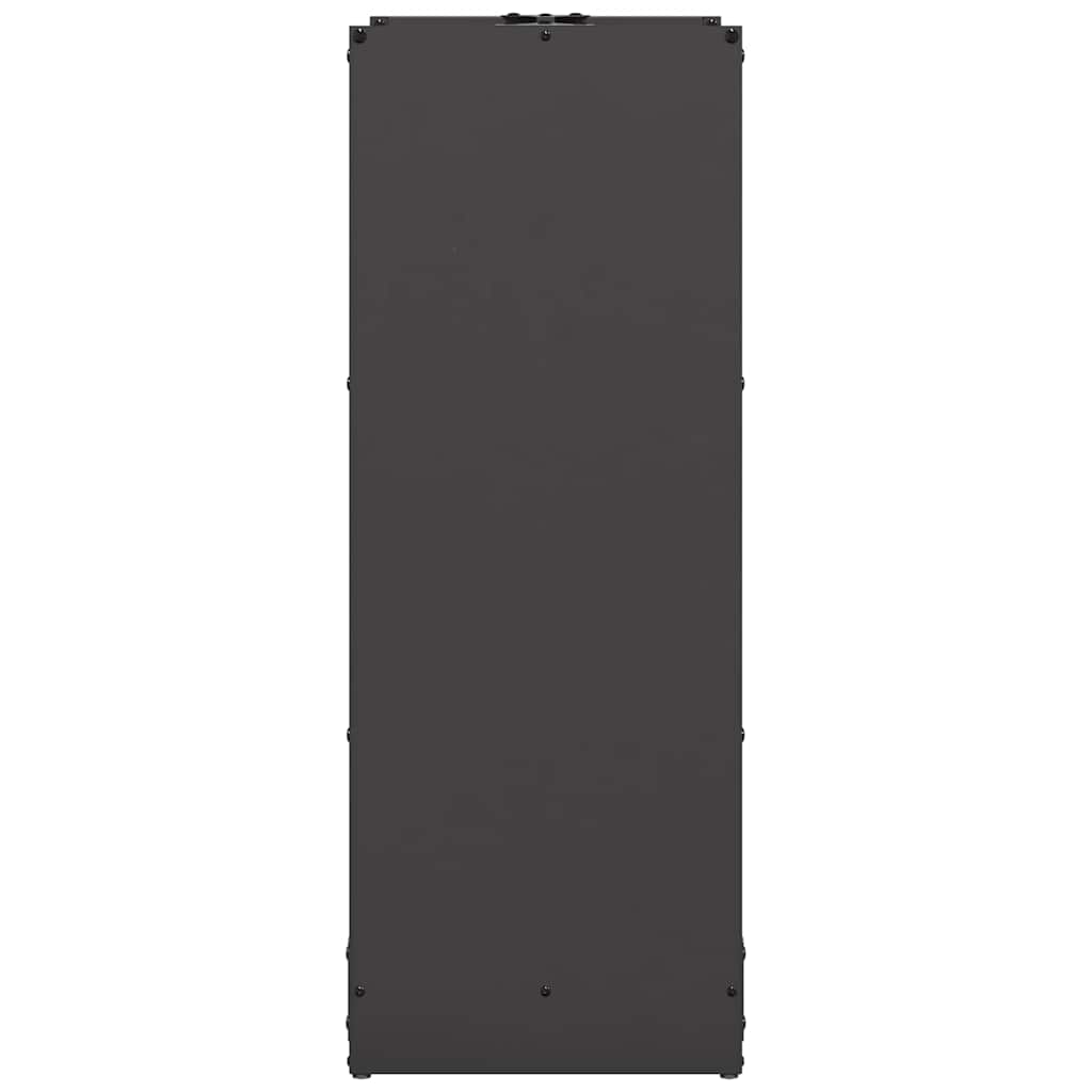 vidaXL Firewood Rack Black 40x30x80 cm Cold-rolled steel