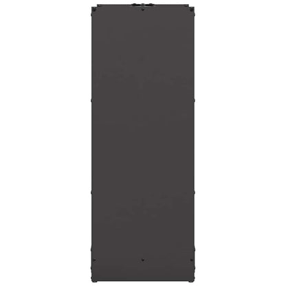 vidaXL Firewood Rack Black 40x30x80 cm Cold-rolled steel