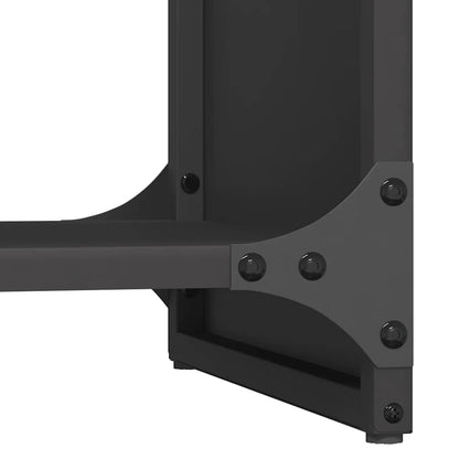 vidaXL Firewood Rack Black 40x30x80 cm Cold-rolled steel