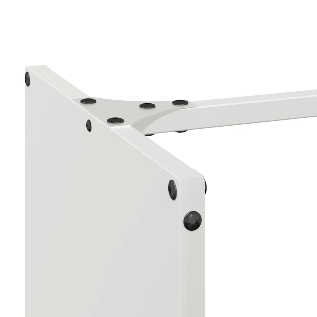 vidaXL Firewood Rack White 40x30x80 cm Cold-rolled steel