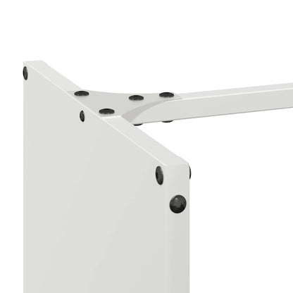 vidaXL Firewood Rack White 40x30x80 cm Cold-rolled steel