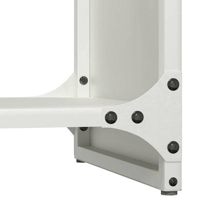 vidaXL Firewood Rack White 40x30x80 cm Cold-rolled steel