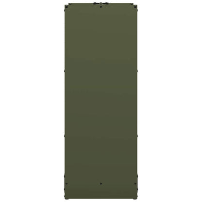 vidaXL Firewood Rack Olive Green 40x30x80 cm Cold-rolled steel