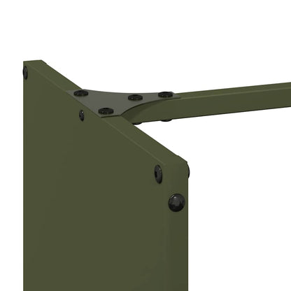 vidaXL Firewood Rack Olive Green 40x30x80 cm Cold-rolled steel