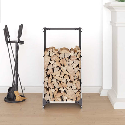 vidaXL Firewood Rack 40x30x80 cm Stainless Steel
