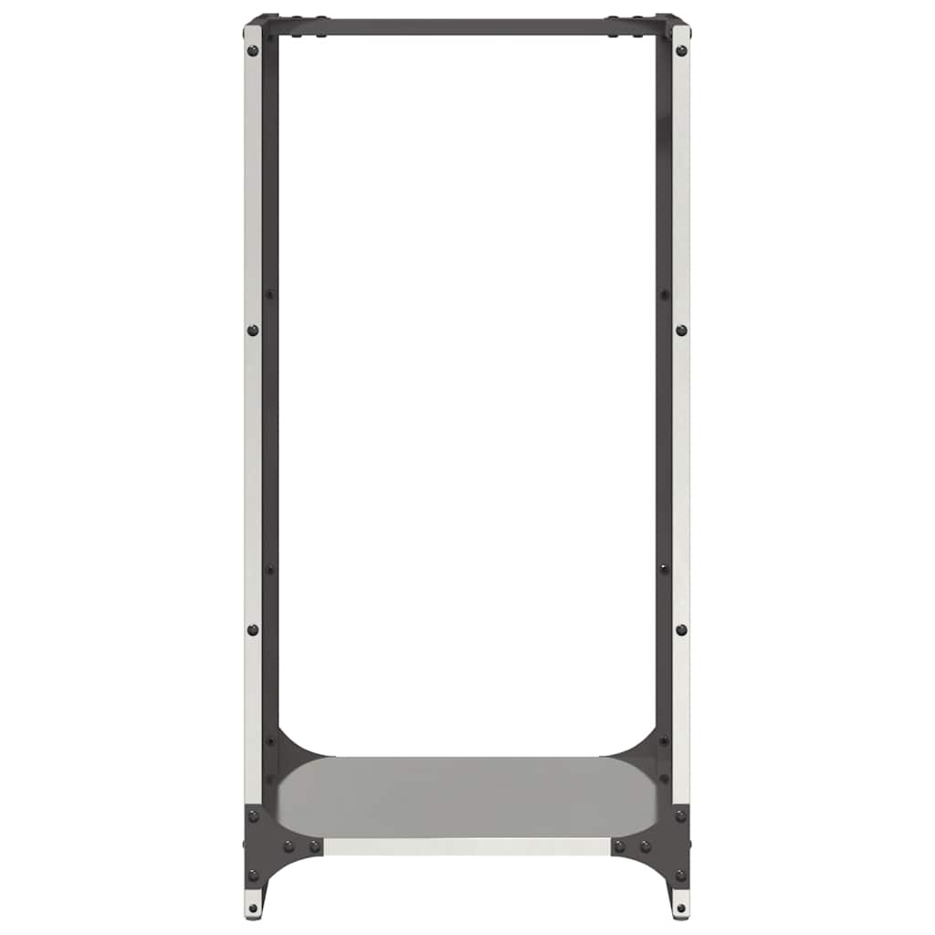 vidaXL Firewood Rack 40x30x80 cm Stainless Steel