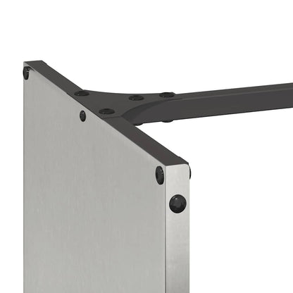 vidaXL Firewood Rack 40x30x80 cm Stainless Steel