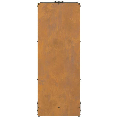 vidaXL Firewood Rack 40x30x80 cm Weathering Steel