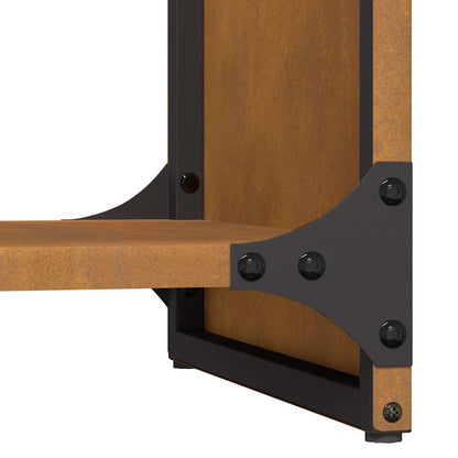 vidaXL Firewood Rack 40x30x80 cm Weathering Steel