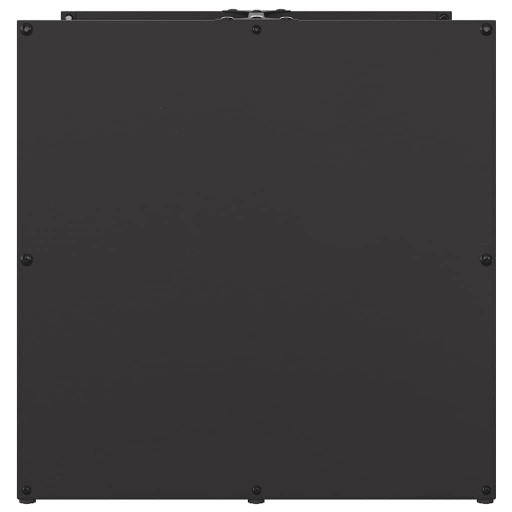 vidaXL Firewood Rack Black 40x40x40 cm Cold-rolled steel