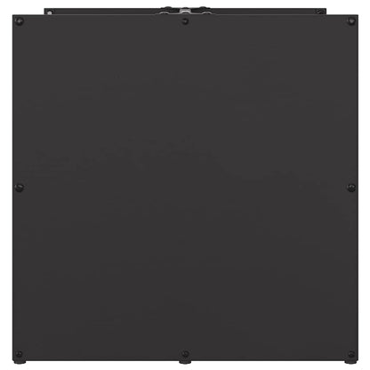 vidaXL Firewood Rack Black 40x40x40 cm Cold-rolled steel