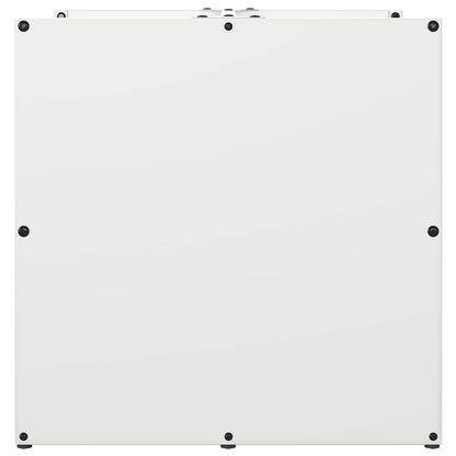 vidaXL Firewood Rack White 40x40x40 cm Cold-rolled steel