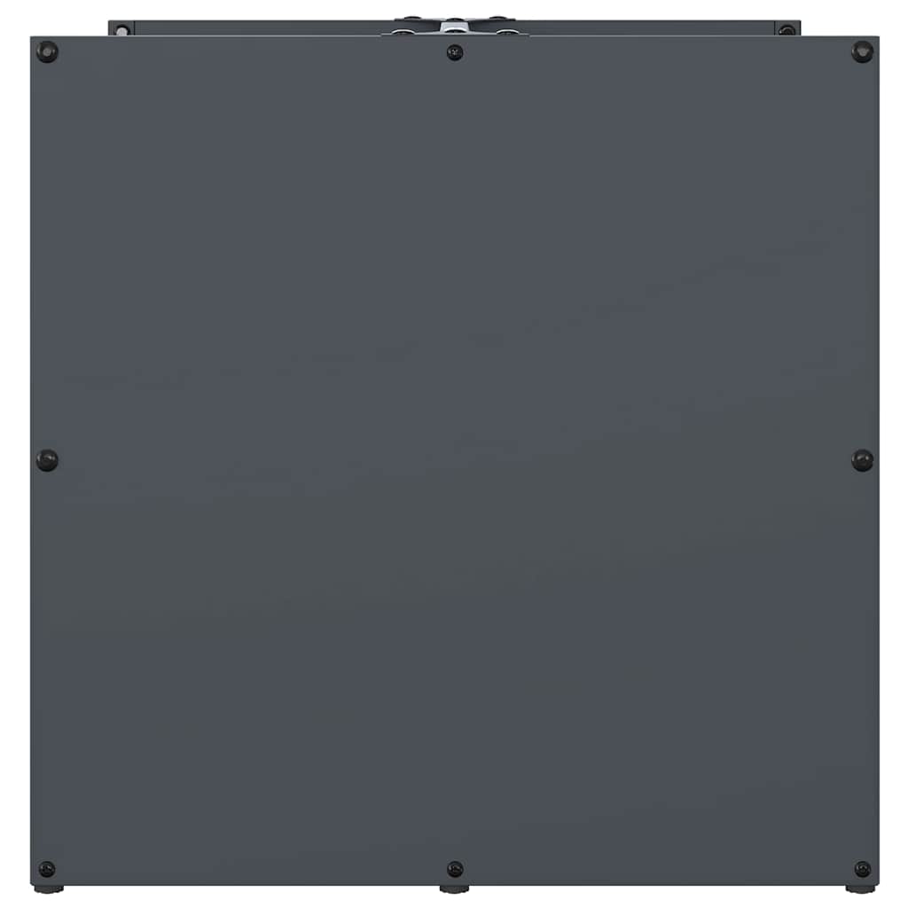 vidaXL Firewood Rack Anthracite 40x40x40 cm Cold-rolled steel