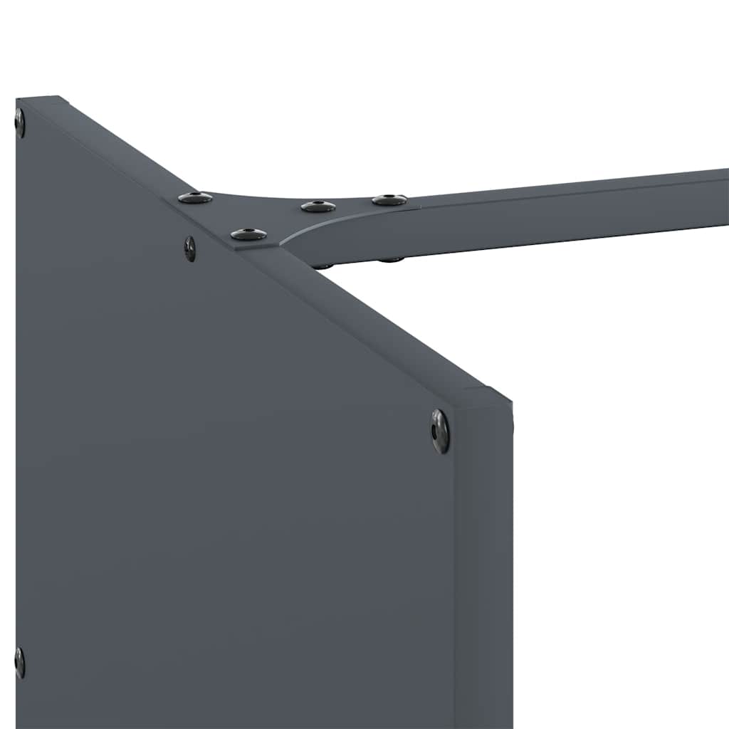 vidaXL Firewood Rack Anthracite 40x40x40 cm Cold-rolled steel