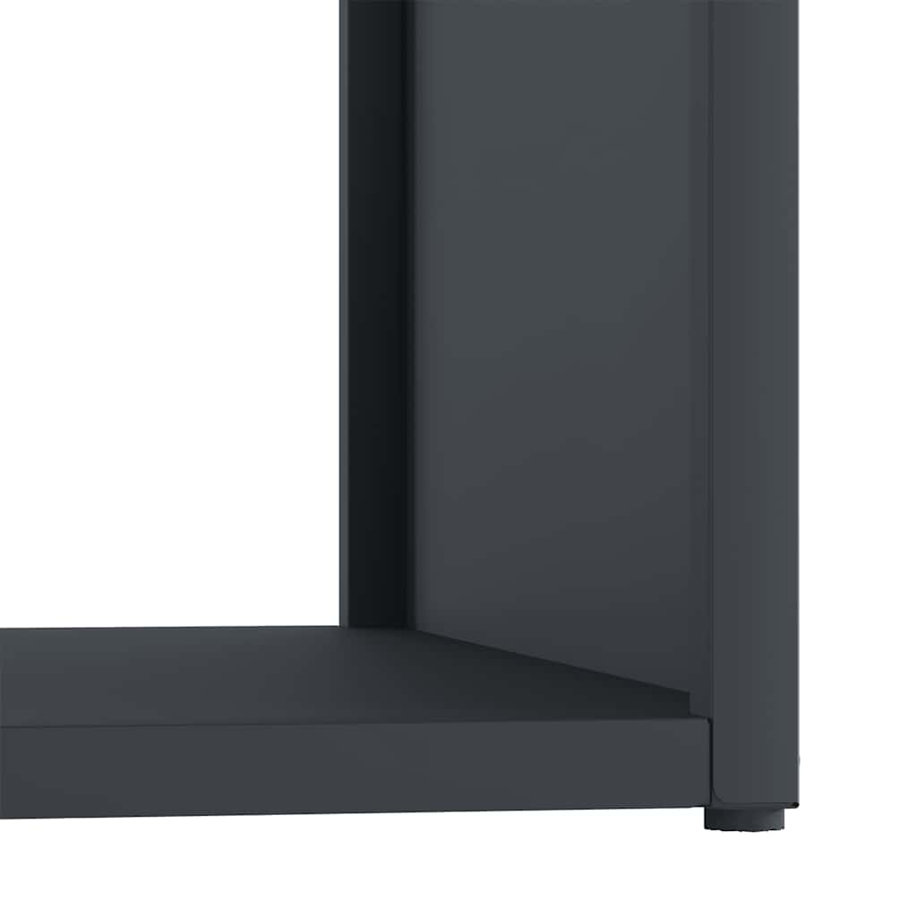 vidaXL Firewood Rack Anthracite 40x40x40 cm Cold-rolled steel